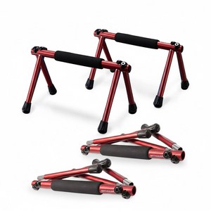 위드기어 국내 제작(국산) 푸쉬업바 PUSW1 팔굽혀펴기 스트롱 홈트레이닝 평행봉 플란체 운동 기구, 레드, 호크