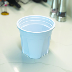 슬릿화분 (흰색)6호 80개 플라스틱화분 분갈이흙 플분, 흰색, 80개