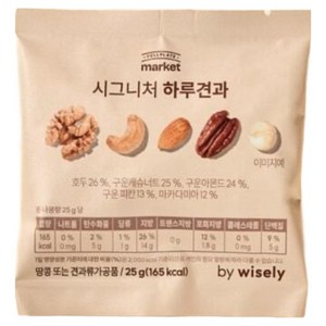 [정품] [MD/Pick] 휴대용 프리미엄 영양간식 시그니처 하루견과 (25개입), 2개