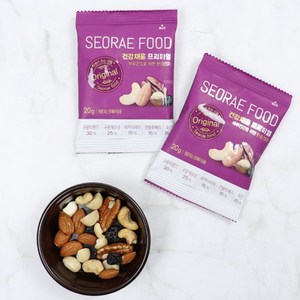 서래푸드 한줌견과 건강채움 프리미엄 30개/50개/100개 선물세트, 30개, 20g