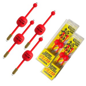 씨케이지에프 /학킬라 4개입/ 학꽁치, 자리돔, 전어, 벵에돔 등/ 상부팽창형 팽이찌 / 상하 이동 부력 조절 / 민장대 대응 / 탁월한 예민성/ 고시인성 레드 /고성능 도래