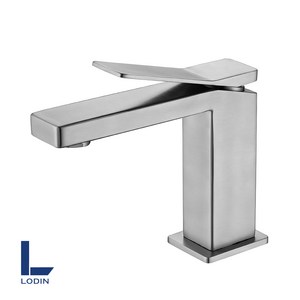 로딘 사각 세면대 세면기 수전 무광 욕실 세면수전 스텐304 수도꼭지 교체 N-133
