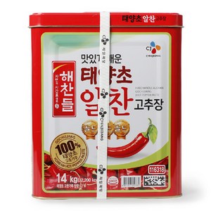 해찬들 태양초고추장 14kg, 1개, 14kg