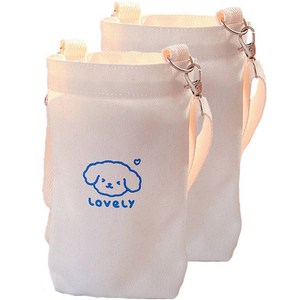 귀여운 동물 물통 파우치 에코백
