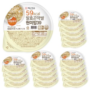 빼고비움 최저 칼로리 100g당 39kcal 발효곤약쌀현미밥39