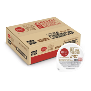 CJ제일제당 햇반 현미 귀리 곤약밥 150g, 3.6kg, 1박스