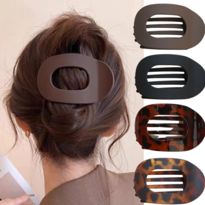 덕스훅 배김없는 올림머리 납작 헤어 집게핀 대형