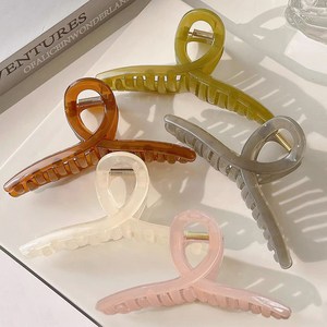 무식이네 빅사이즈 꼬임 유광 올림머리 헤어 집게핀 13cm 5종 세트