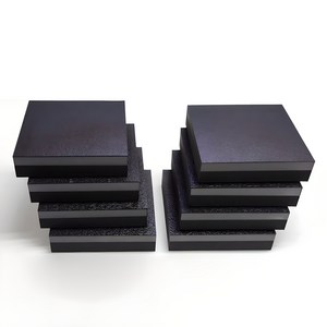 디와이엔텍 고경도 2중 진동 방음 매트, 검은색, 8개