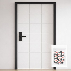 라노홈소음차단자석형현관문방음재 30 x 30 cm, 화이트, 48개