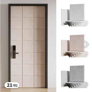 Tanit 현관문 벽 방음판 방음재 소음방지 단열 접착식 인테리어