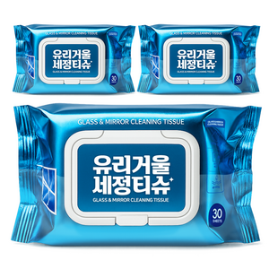 매직브라이트 유리 거울 세정 티슈 캡형