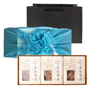 자화만사성 호두정과 보자기 선물세트, 1세트, 300g