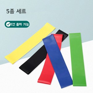 운동 밴드 요가 밴드 라텍스 루프밴드5종 세트+파우치HJYJD25GIZ ANYOU