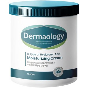 [피부 보습 115% 개선] 더마올로지 8중 히알루론산 대용량 수분크림 1L 주름개선 미백 고보습 진정 영양 기능성 여성 여자 남자 남성