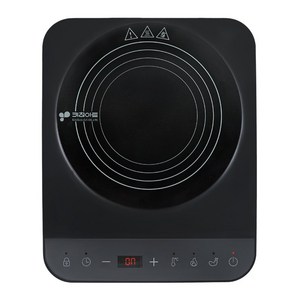 키친아트 인덕션 1구 전기레인지 터치식 간편조작 깔끔세척 과열방지 KI-5005B