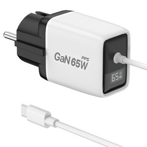 유엠투 65W GAN PD PPS 디스플레이 C타입 접지 케이블 일체형 초고속 충전기