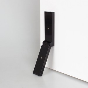 생활지침서 국산 인테리어 현관문 무타공 자석 도어스토퍼, 1개, BLACK