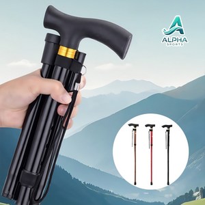 알파 4단접이식 여행등산 초경량 초간단스틱