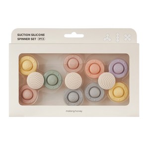 말랑하니 유아용 흡착스피너 빙글빙글 3종세트