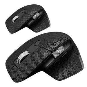 MX Master 3S/3 호환 마우스 풀커버 스킨 미끄럼 방지 그립 스티커 2개, 블랙