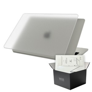 와이즈 맥북에어 13인치 M3 투명 매트 케이스 구성품 세트 A3113, 1개