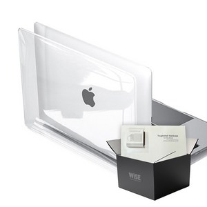 와이즈 맥북에어 M3 13인치 투명 하드 케이스 + 투명 키스킨