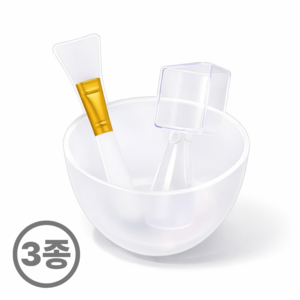 홈케어 모델링 곡물 마스크팩 도구 실리콘 붓 계량컵 믹싱볼 3종 세트