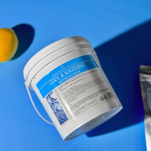 쿨링 수딩 모델링팩 피부과 여드름 압출 후 진정 콜라겐 히알루론산 1kg 팩도구 세트, 1개, 1개입