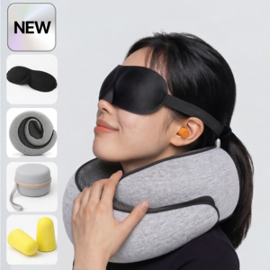 리니하우스 여행용 목쿠션 기내용 메모리폼 목베개