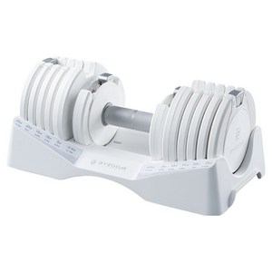 바이줌 10단 무게조절 덤벨 화아트, 1개, 12.5kg