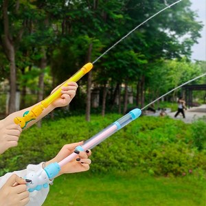 어린이 물놀이 롱 대포 주사기 물총 2종 세트, 공룡 (그린+레드+옐로우), 3개