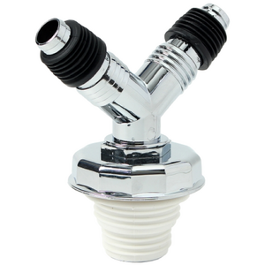 배수구냄새차단용 냄새차단 세탁기 배수구 트랩(2구 Y형) 하수구캡 세탁기배수구트랩 하수배관용