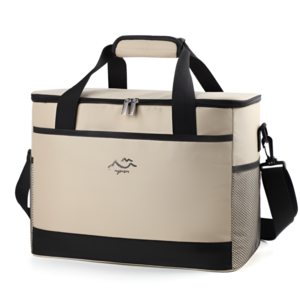 맘초이스 캠핑 피크닉 보온 보냉백 25L 대용량, 베이지, 1개