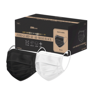 덴탈마스크 국내산 일회용 KFAD 블랙 3중 50매