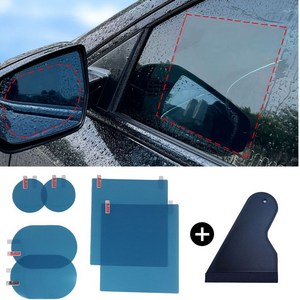 누띤 김서림 방지 사이드미러 좌측 벽면 방수필름 세트, 1세트, 모든차종