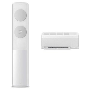 삼성전자 62.6㎡(19평) + 18.7㎡(5.7평) BESPOKE AI 무풍 클래식 홈멀티형 에어컨 AF70F19D11GRZ + 리모컨 세트 방문설치