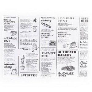 생지굿즈 베이킹 코팅유산지 흑백잡지 WP08, 500개입, 1세트