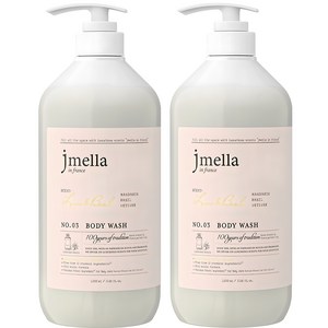 제이멜라 인 프랑스 라임 앤 바질 바디워시 바질 시트러스향, 1L, 2개