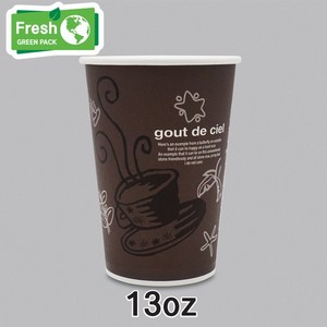 [씨엘] 13온스 종이컵 1000개 1박스 (뚜껑별도)
