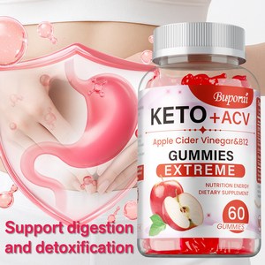 체중 감량 및 지방 연소를 위한 케토 구미 ACV 구미, 야간 지방 연소 A