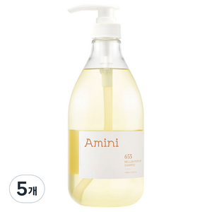 아미니 약산성 단백질 두피케어 샴푸 버베나향 (자연유래 계면활성제 100%), 1L, 5개