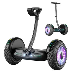 [아키타] 4세대 11인치 전동휠 54V 나인봇 전용앱 호버 보드 자이로스콥 투휠, [무릎+헨들], 1개, 블랙