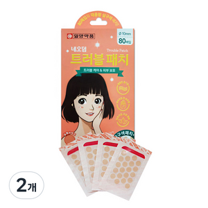 일양약품 네오덤 트러블패치 살구색, 80개입, 2개