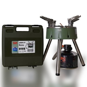 썬연료 초고화력 그리들버너 캠핑 이소 가스 강염버너 TY-2400, 1개, 밀리터리