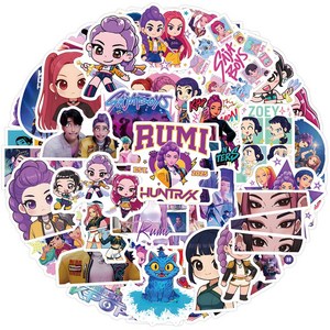 케이팝 데몬 헌터스 캐리어 노트북 다꾸 꾸미기 스티커 예쁜 방수 리무버블