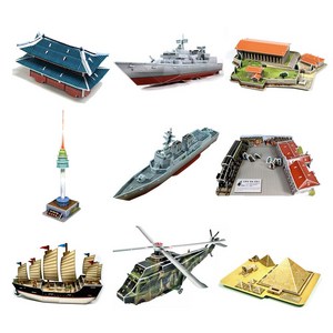 3D입체 우드락퍼즐 뜯어 만들기 교구 모음전 2, 1개