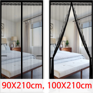 피제닉 자석 현관 방충망 모기장+벨크로+고정후크