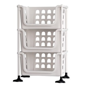 보노하우스 오픈 스텝 바스켓 3단 수납장