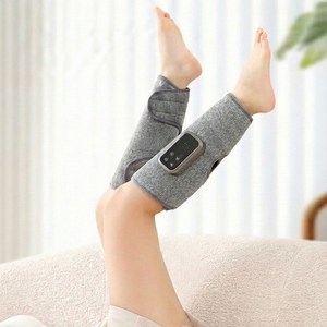 한일메디컬 무선 온열 공기압 강도조절 다리공기압온열 마사지기 허벅지 무릎 종아리 발등 발바닥, 그레이, 종아리마사지기 두쪽